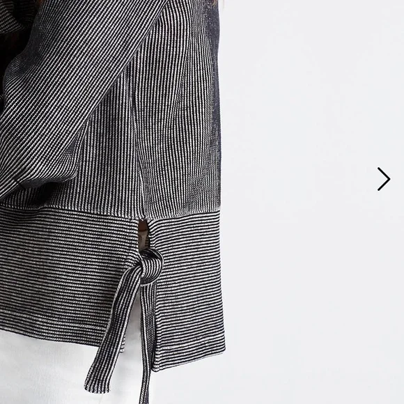 NWT Madewell French Rib Side-Tie Pullover - Picture 4 of 13